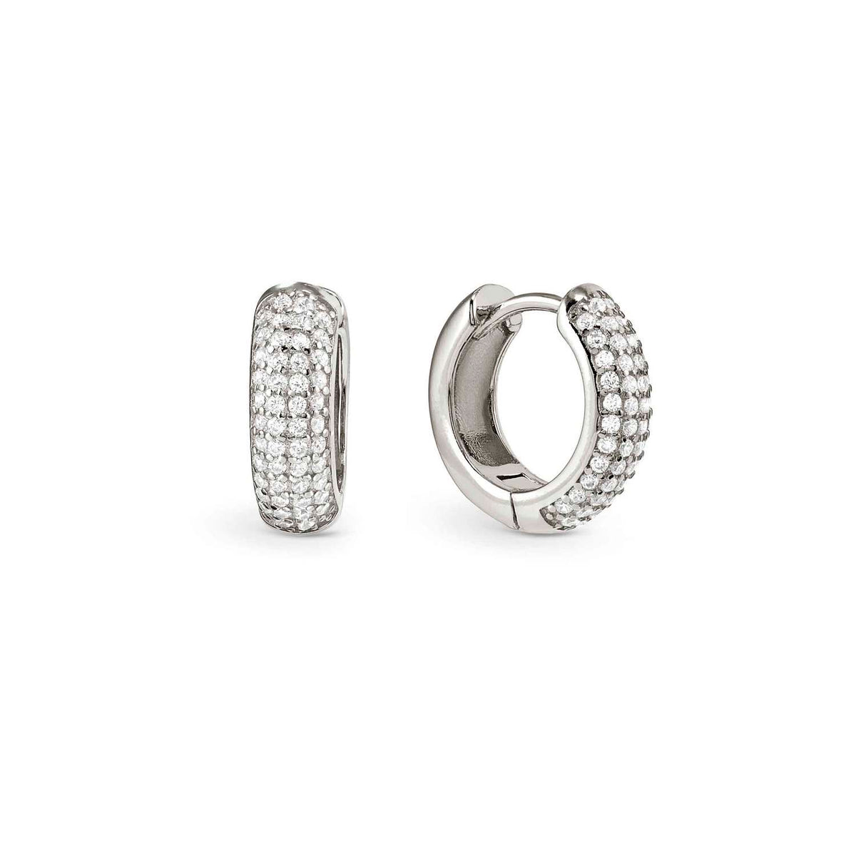 Nomination Siren Dream CZ Hoop Earrings silver