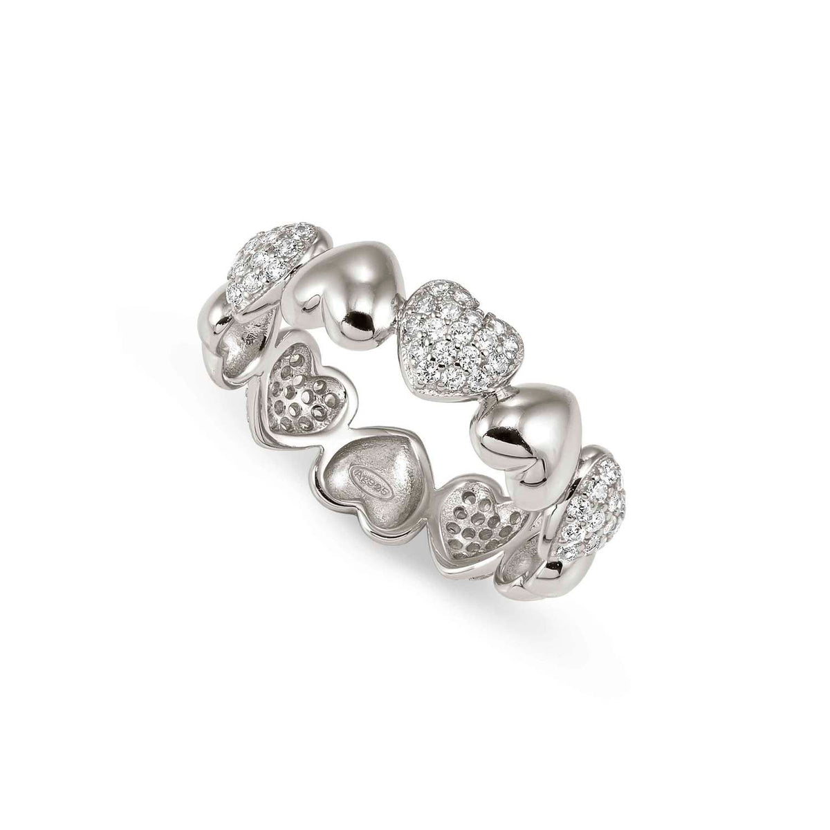 Nomination Precious Moves Heart CZ Ring silver