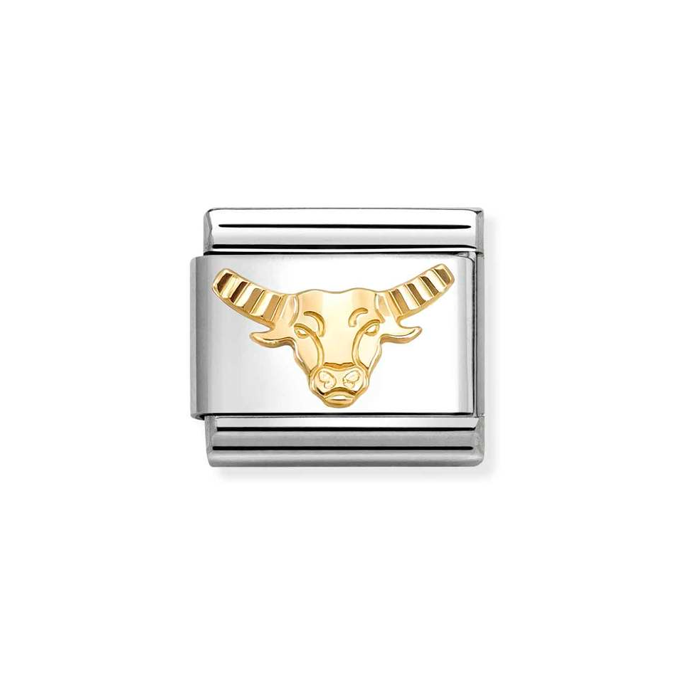 Nomination Classic Link Etched Taurus Charm in Gold