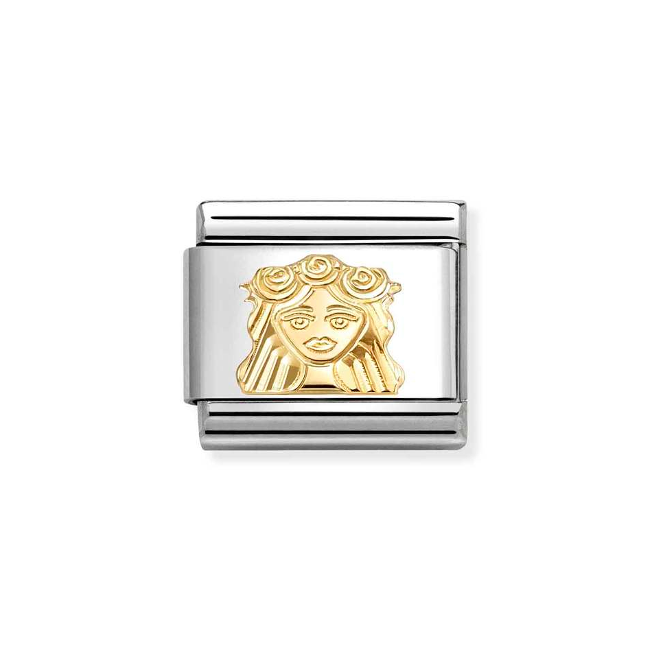 Nomination Classic Link Etched Virgo Charm in Gold