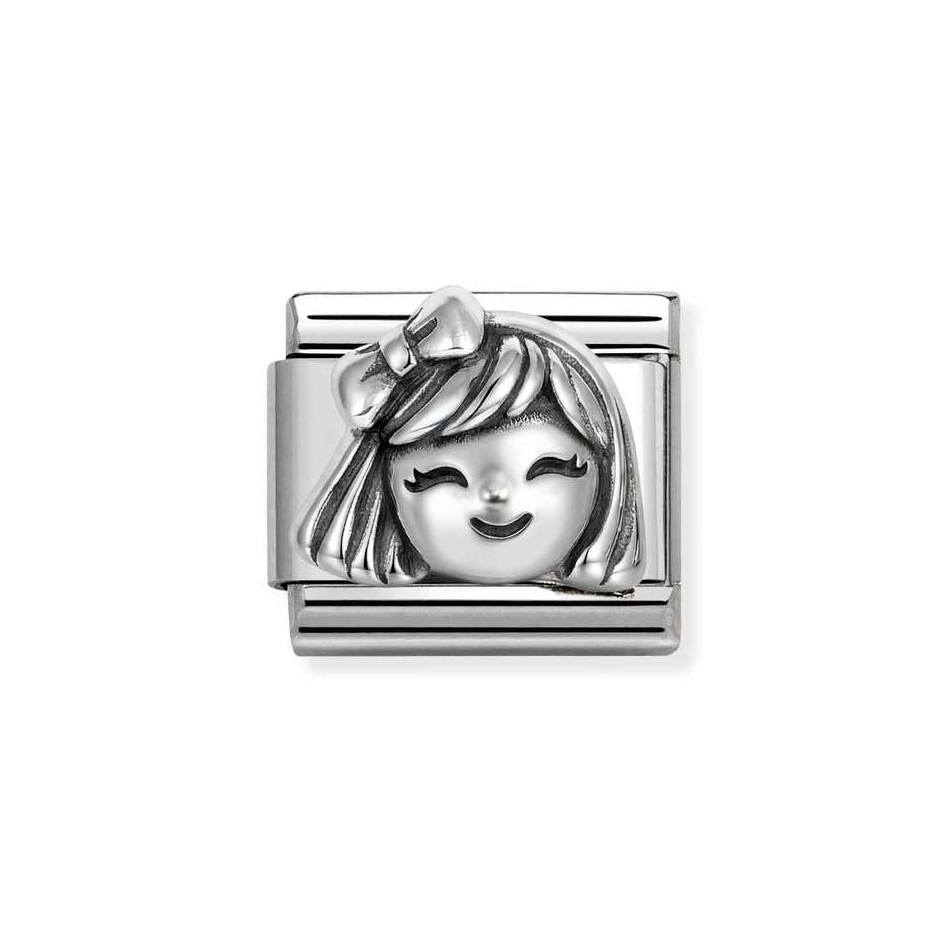 Nomination Classic Link Girl Charm in Silver