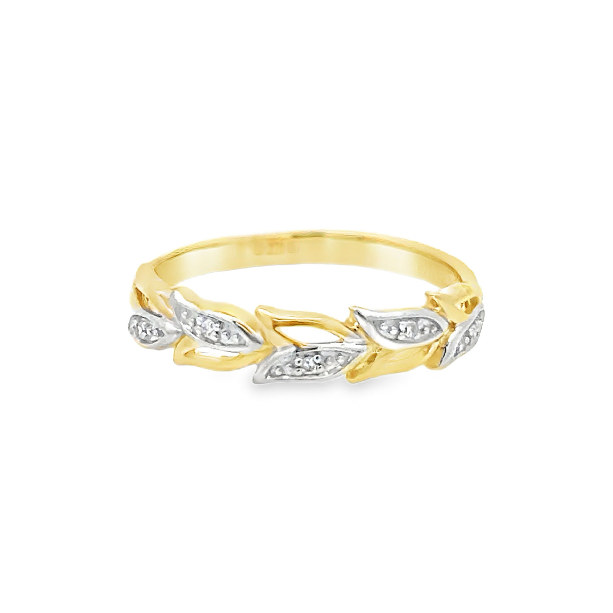Diamond Tulip Ring 9ct Gold