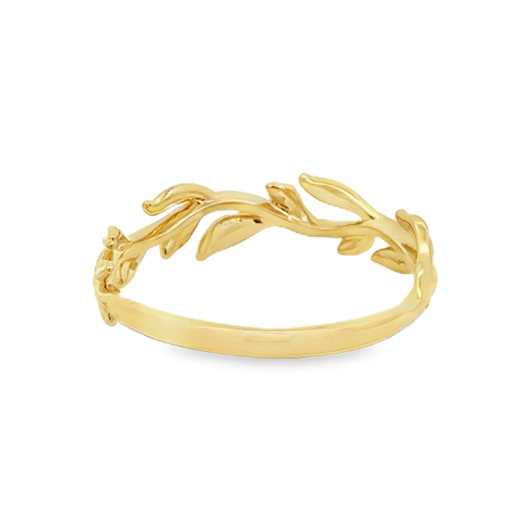 9ct Gold Wave Branch Ring rear