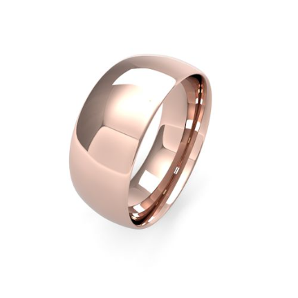 Traditional Court Men's Medium Weight Wedding Bands