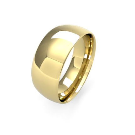 Traditional Court Men's Medium Weight Wedding Bands
