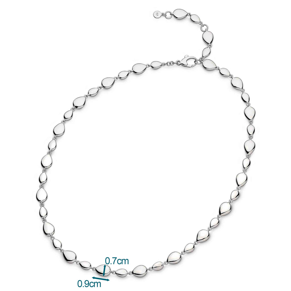 Kit Heath Coast Pebbles Smooth Linking Pebbles Necklace size