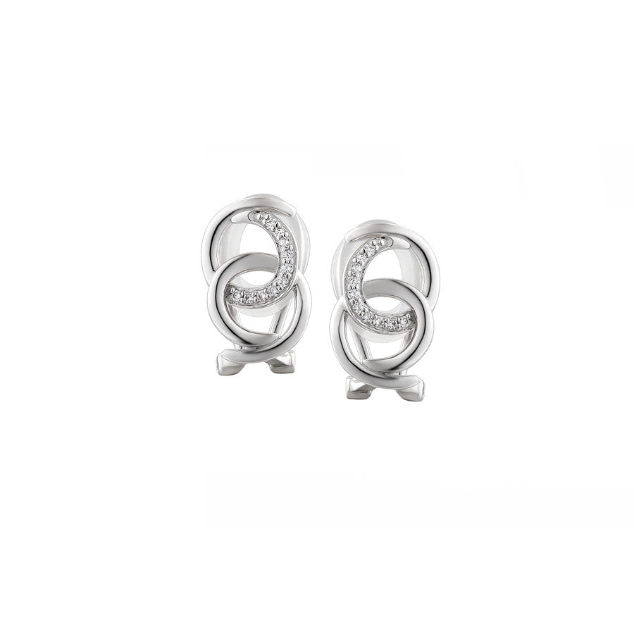 Amore Argento Harmony Clip On Earrings 9115
