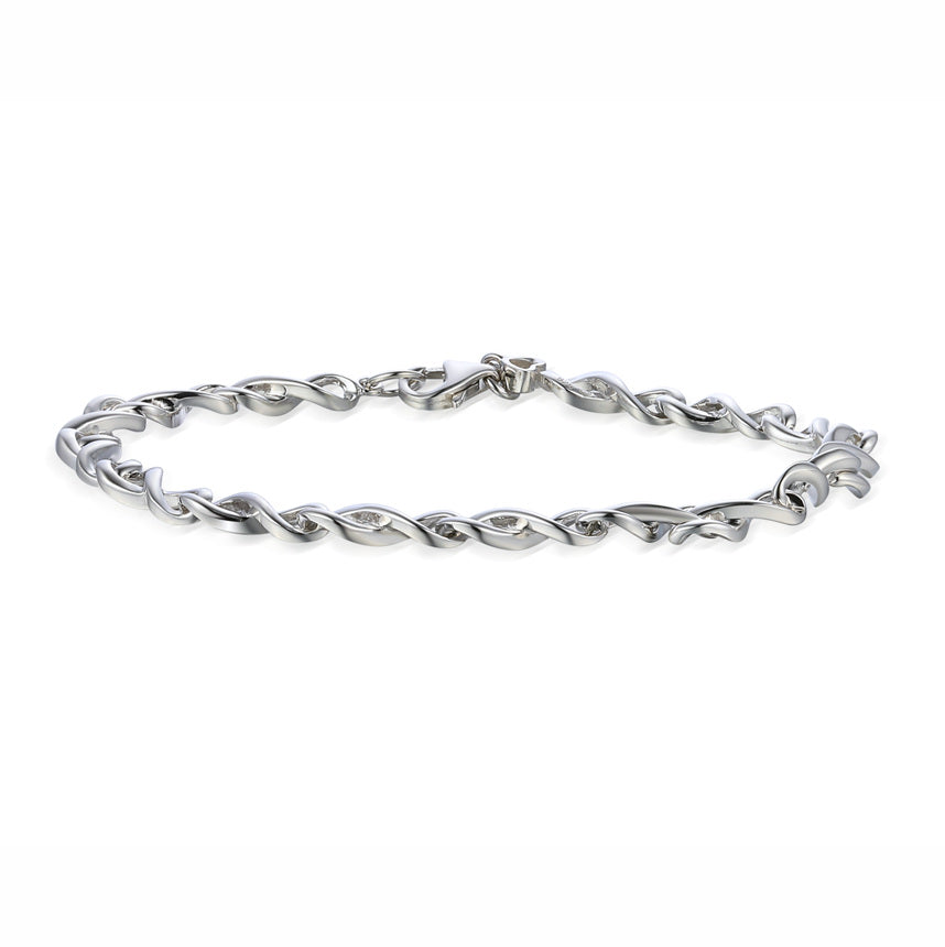 Amore Silver Infinity Link Bracelet