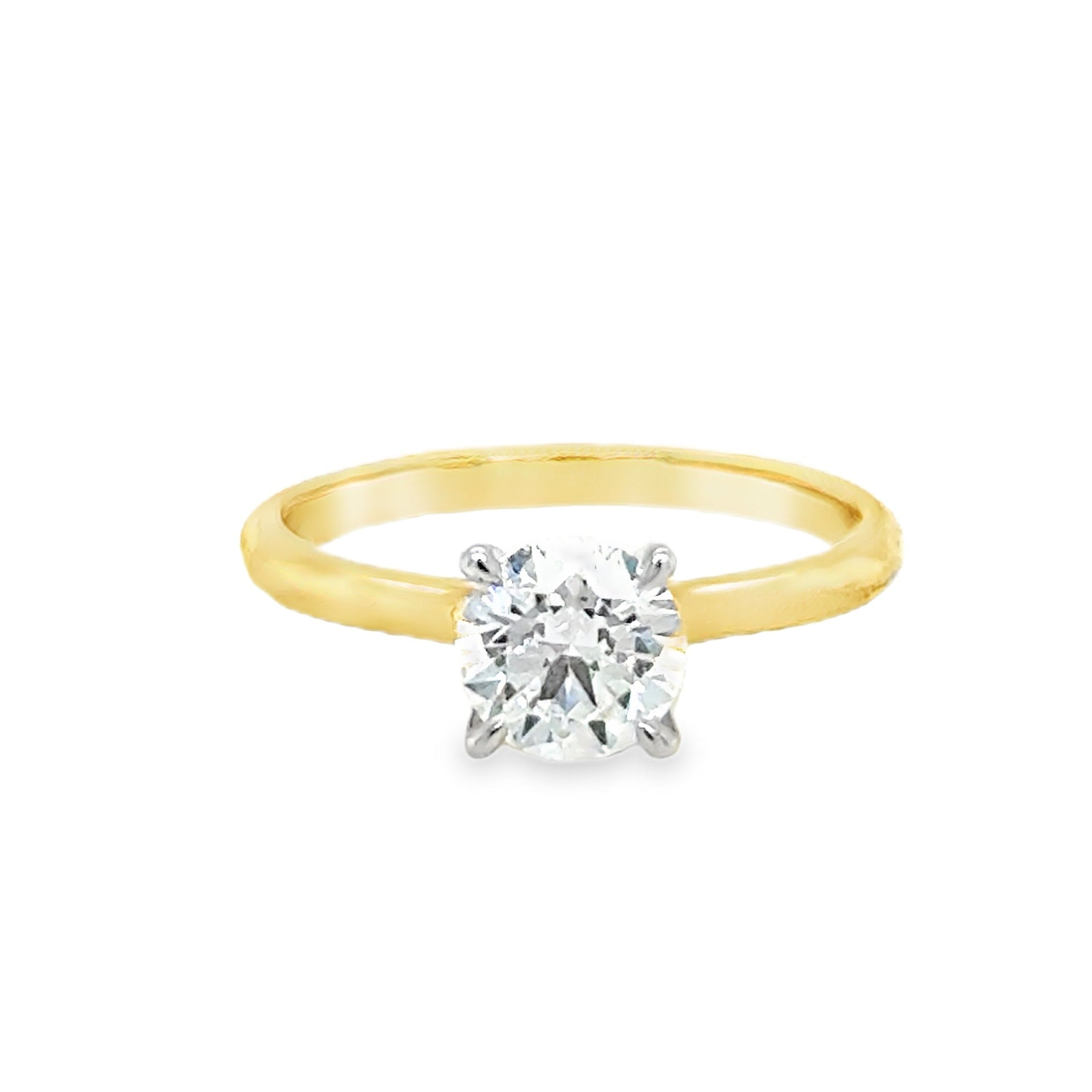 Lab Grown Diamond Brilliant Cut 1.00ct Solitaire Ring 18ct Gold