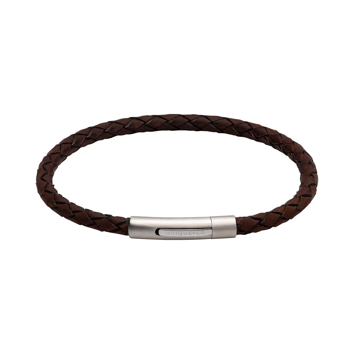 Unique & Co Mens Leather Bracelet B444DB