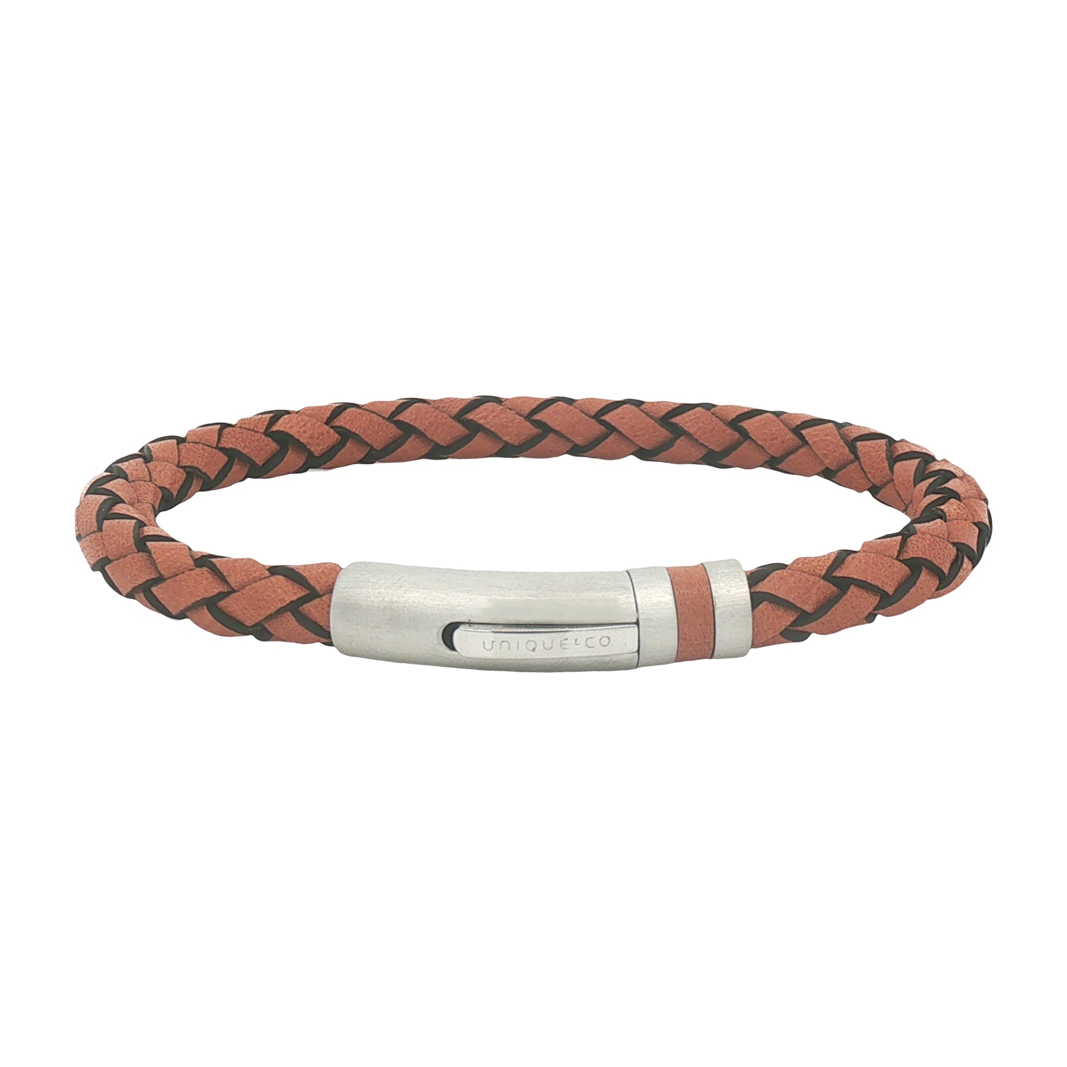 Unique & Co Men's Waxy Tan Leather Bracelet B5712WT