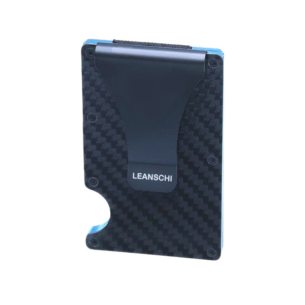 Leanschi Tech Wallet Blue Carbon