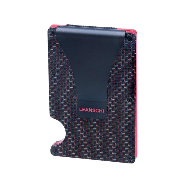 Leanschi Tech Wallet Red Carbon