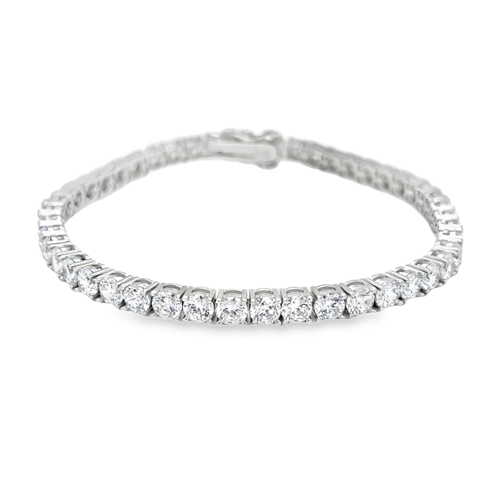 Sterling Silver 4mm CZ Tennis Bracelet