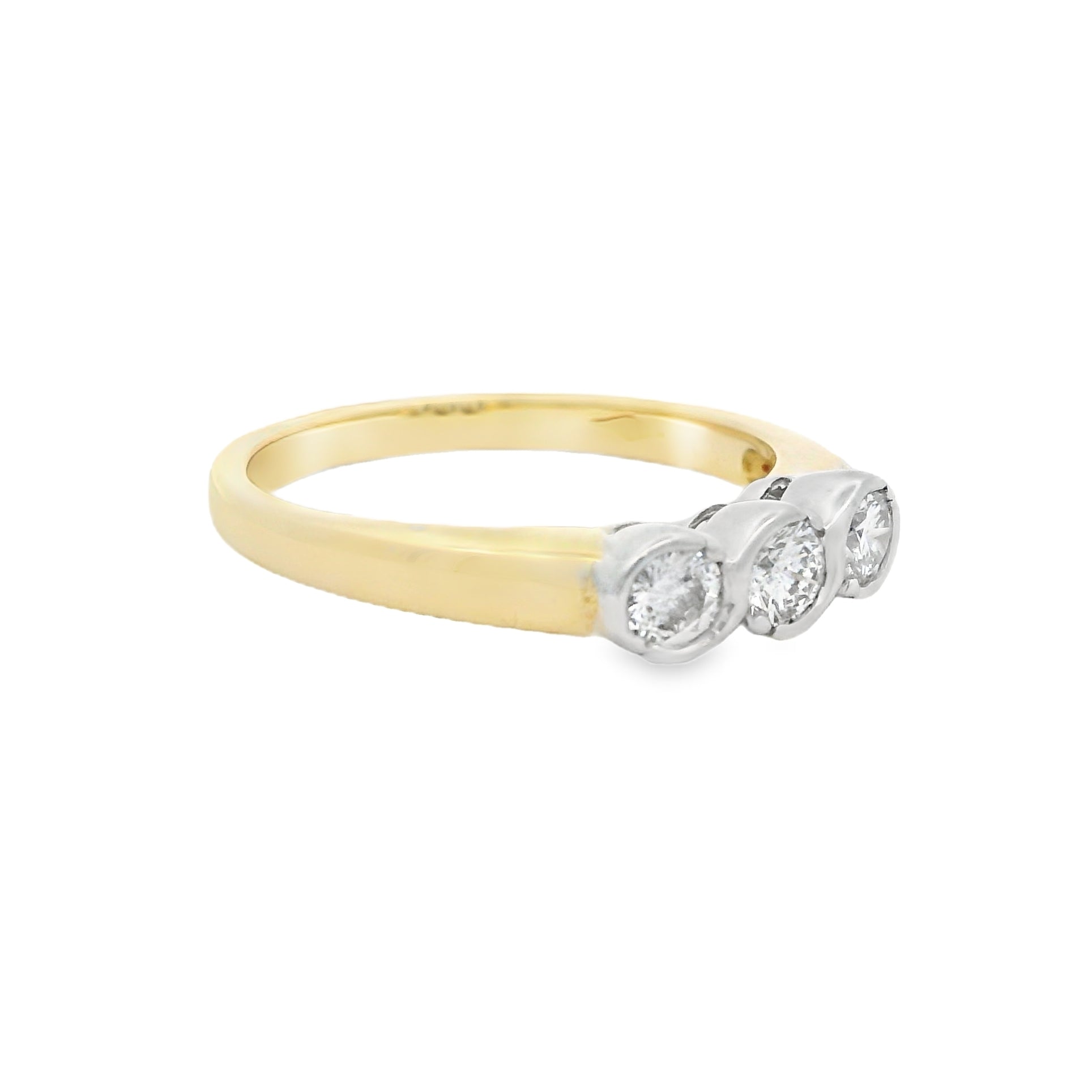 3 Stone Diamond Ring 0.45ct 18ct Gold
