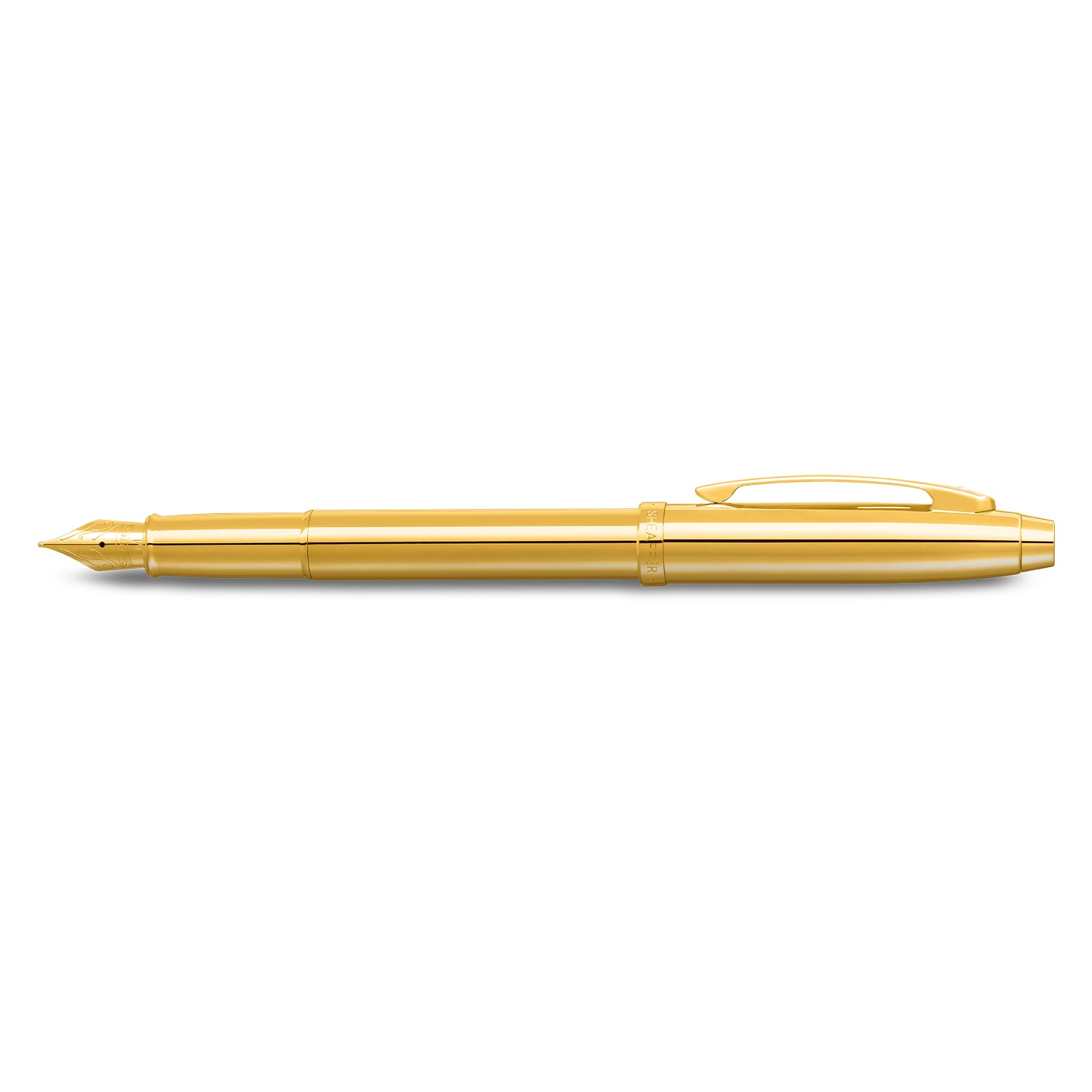 Sheaffer® 100 Glossy PVD Gold Fountain Pen With PVD Gold Trim