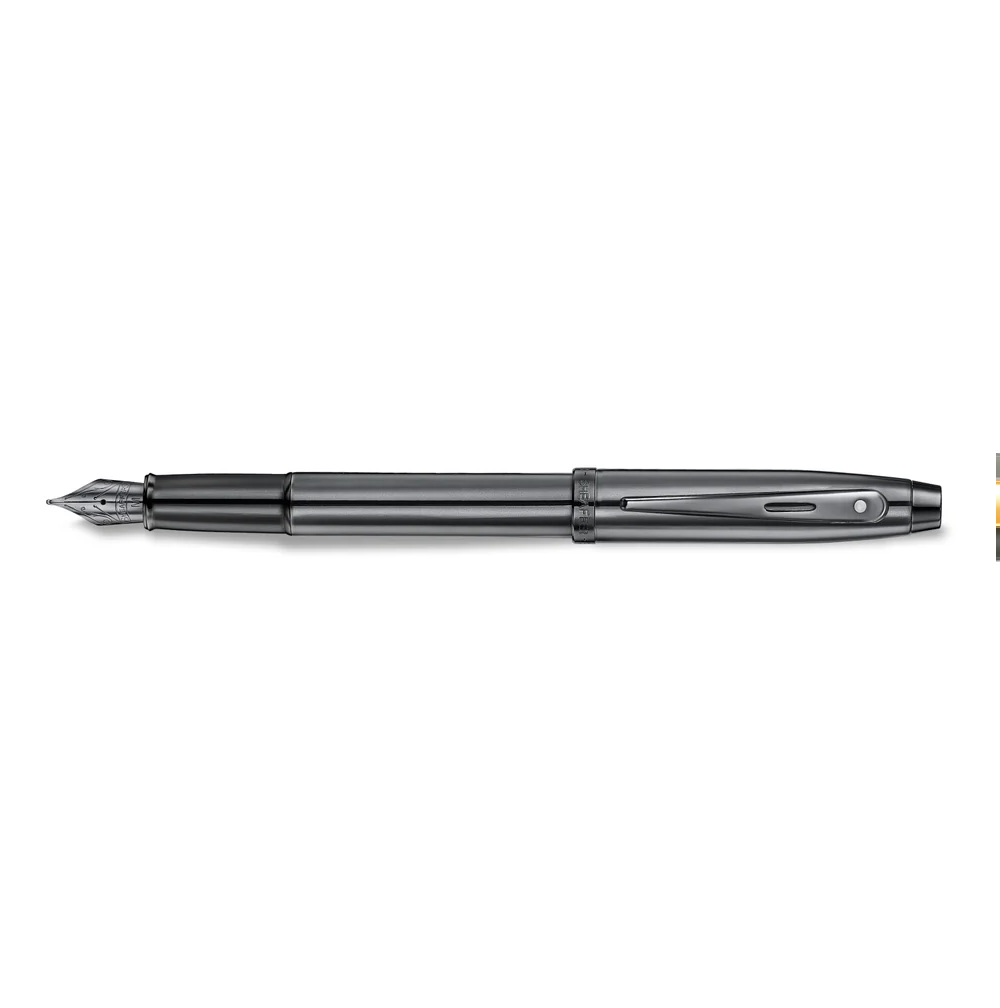 Sheaffer® 100 9375 Ionic Gunmetal Grey Fountain Pen with Shiny PVD Trims