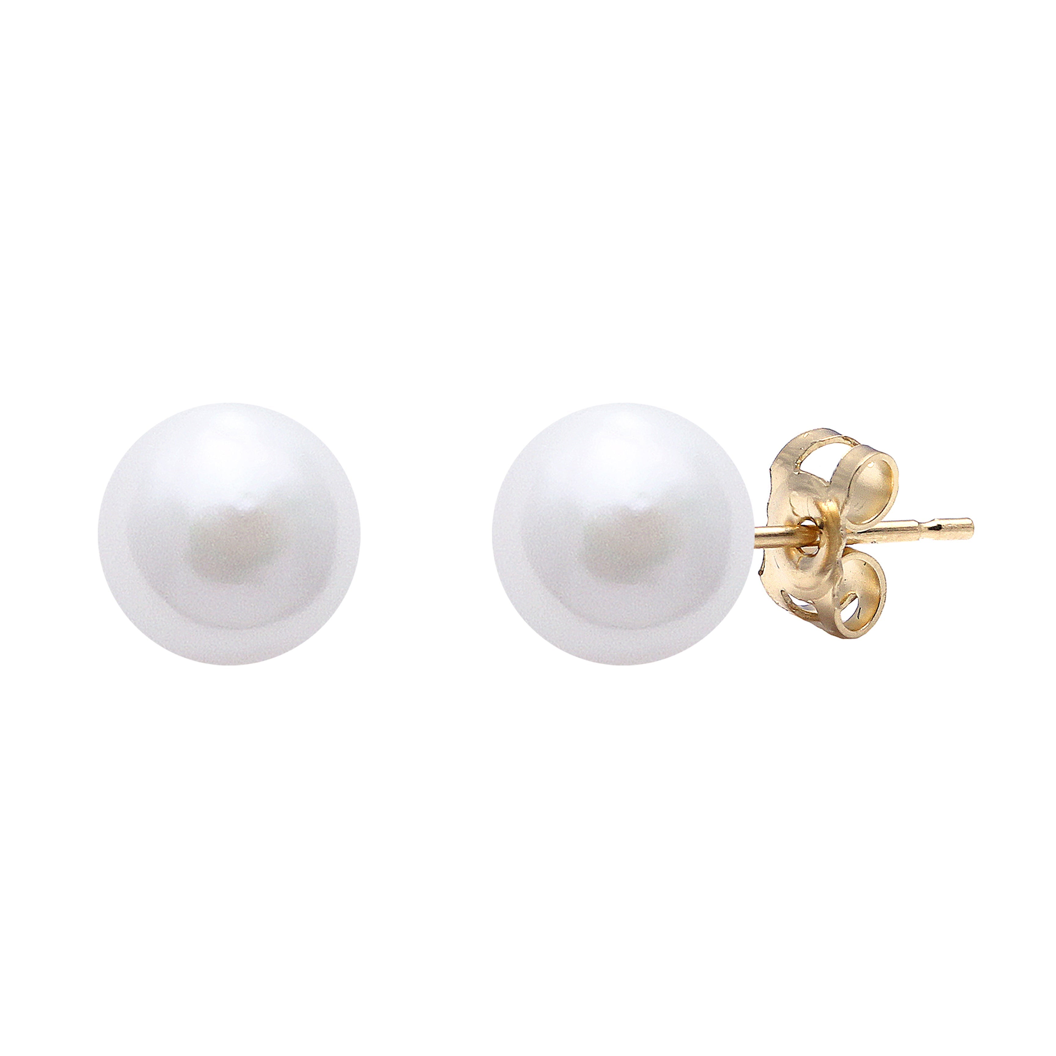 Akoya Cultured Pearl Stud Earring 9ct Gold