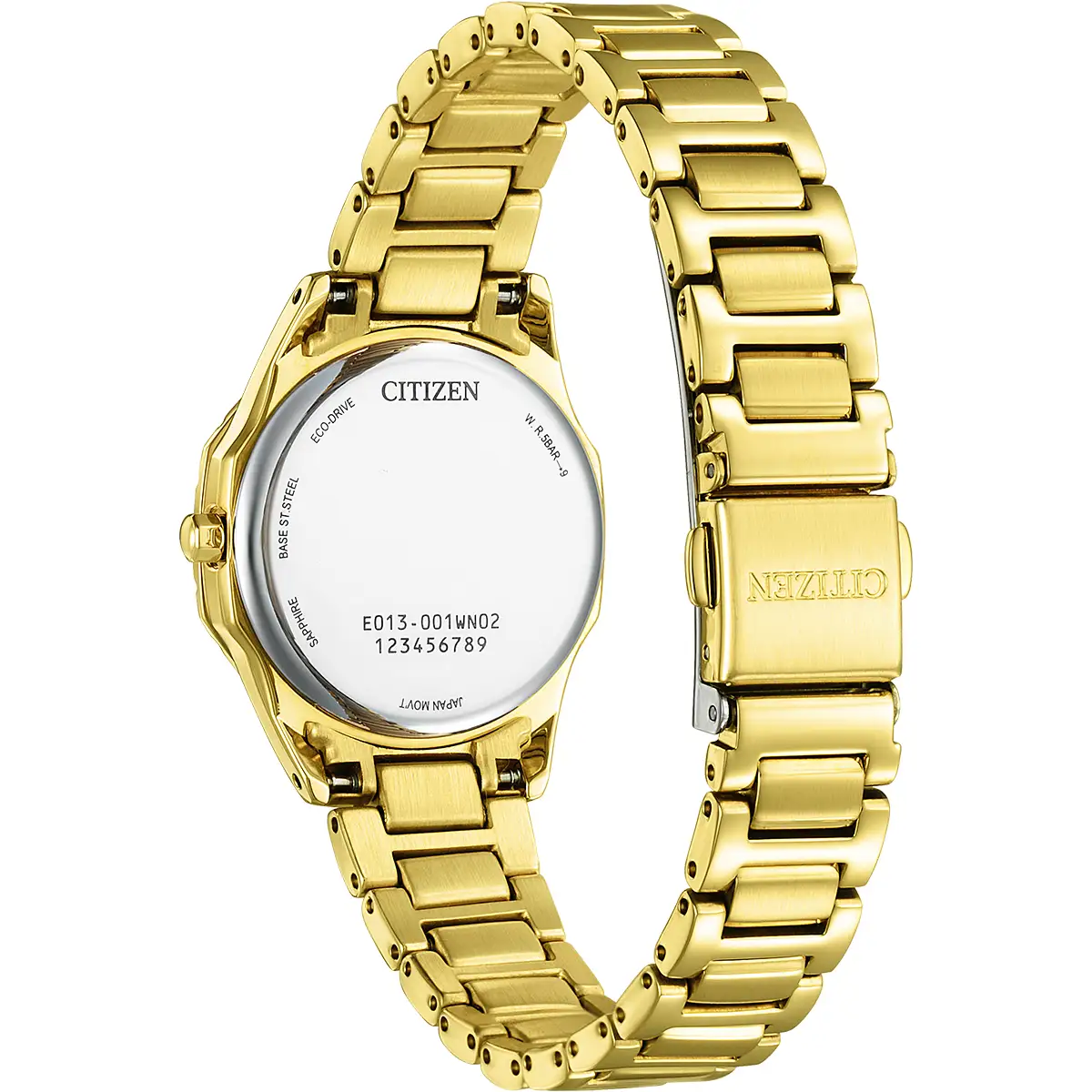 Citizen Eco Drive Ladies Diamond Watch EW2652-55E rear view
