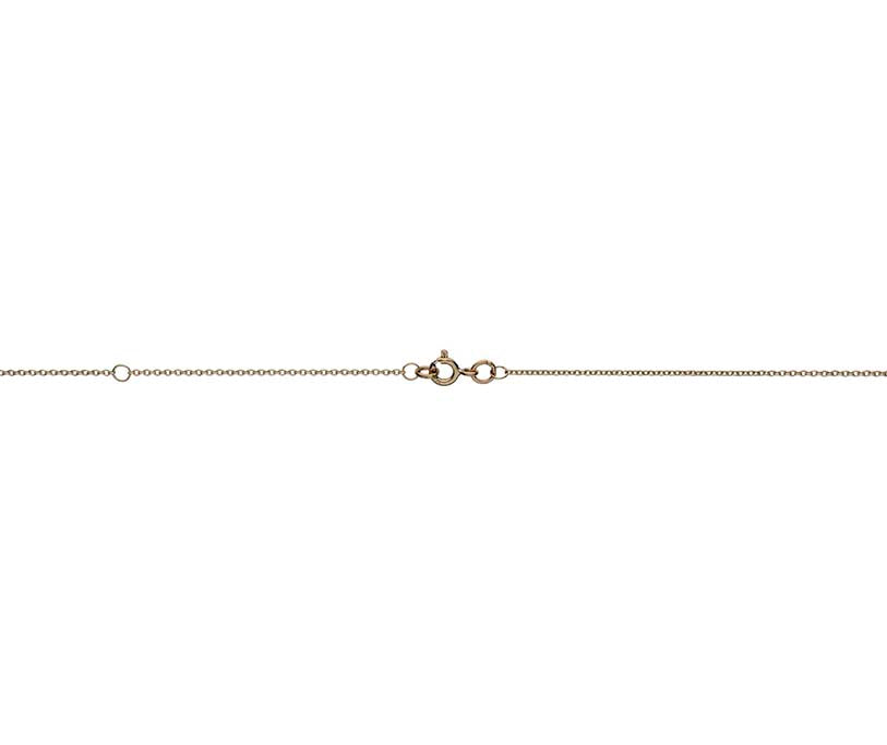 Adjustable 16/18 Inch Filed Trace Hanging Chain 18ct Gold