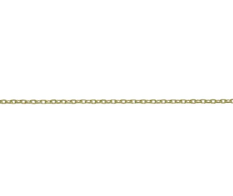 Adjustable 9ct Gold 16/18 Inch Filed Trace Hanging Chain