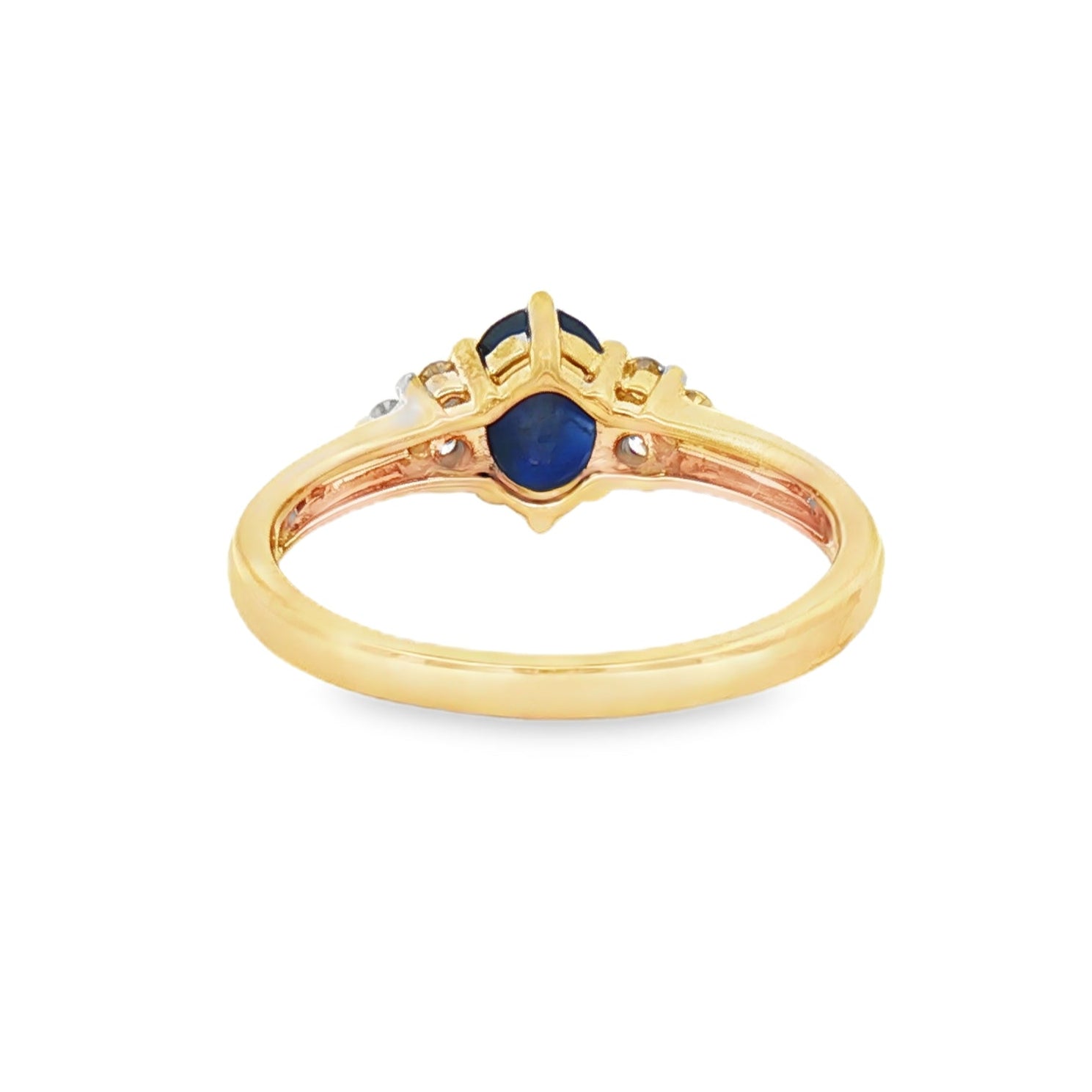 Sapphire & Diamond Ring 9ct Gold