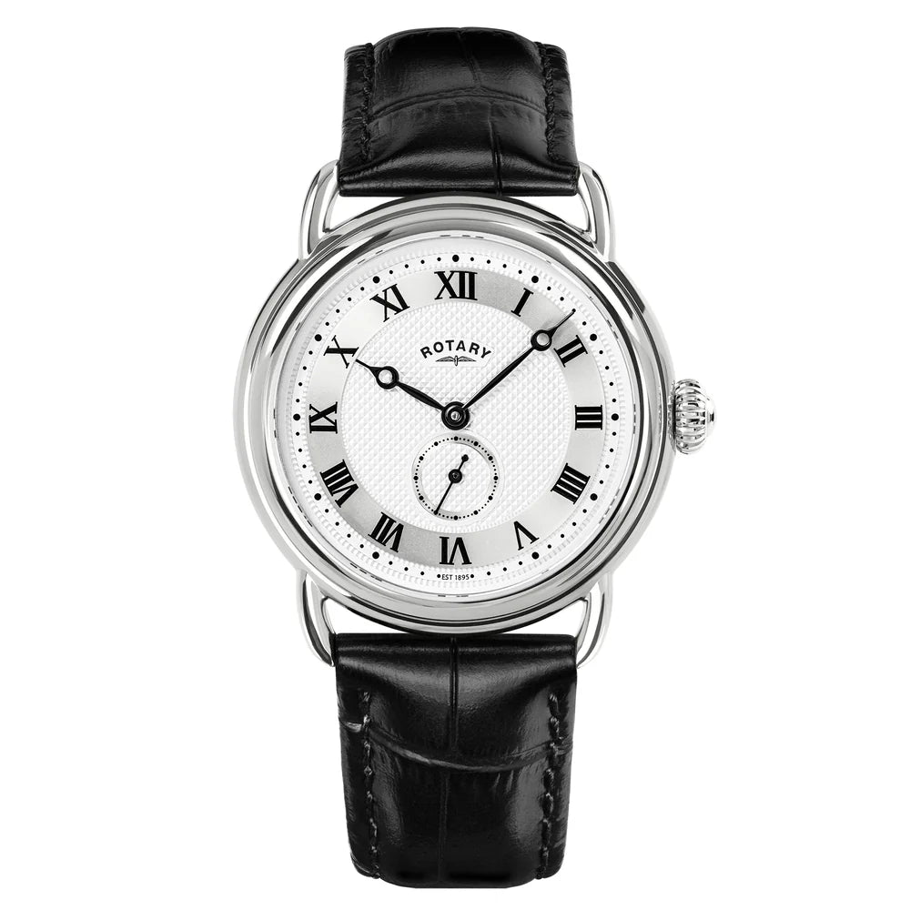 Rotary Heritage 'Sherlock' Men's Leather Strap Watch GS02424/21