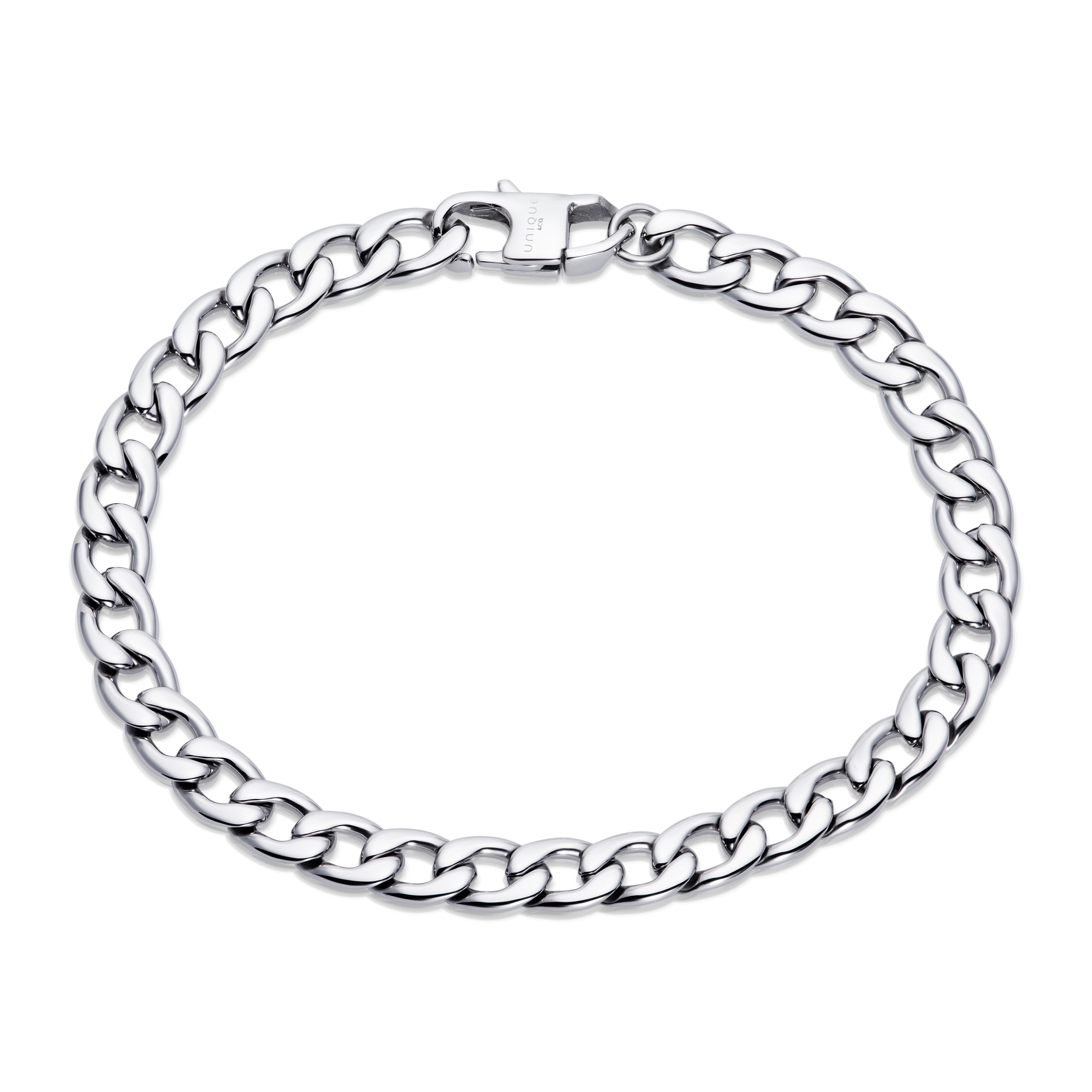 Unique & Co Men's Steel Curb Chain Bracelet LAB-208