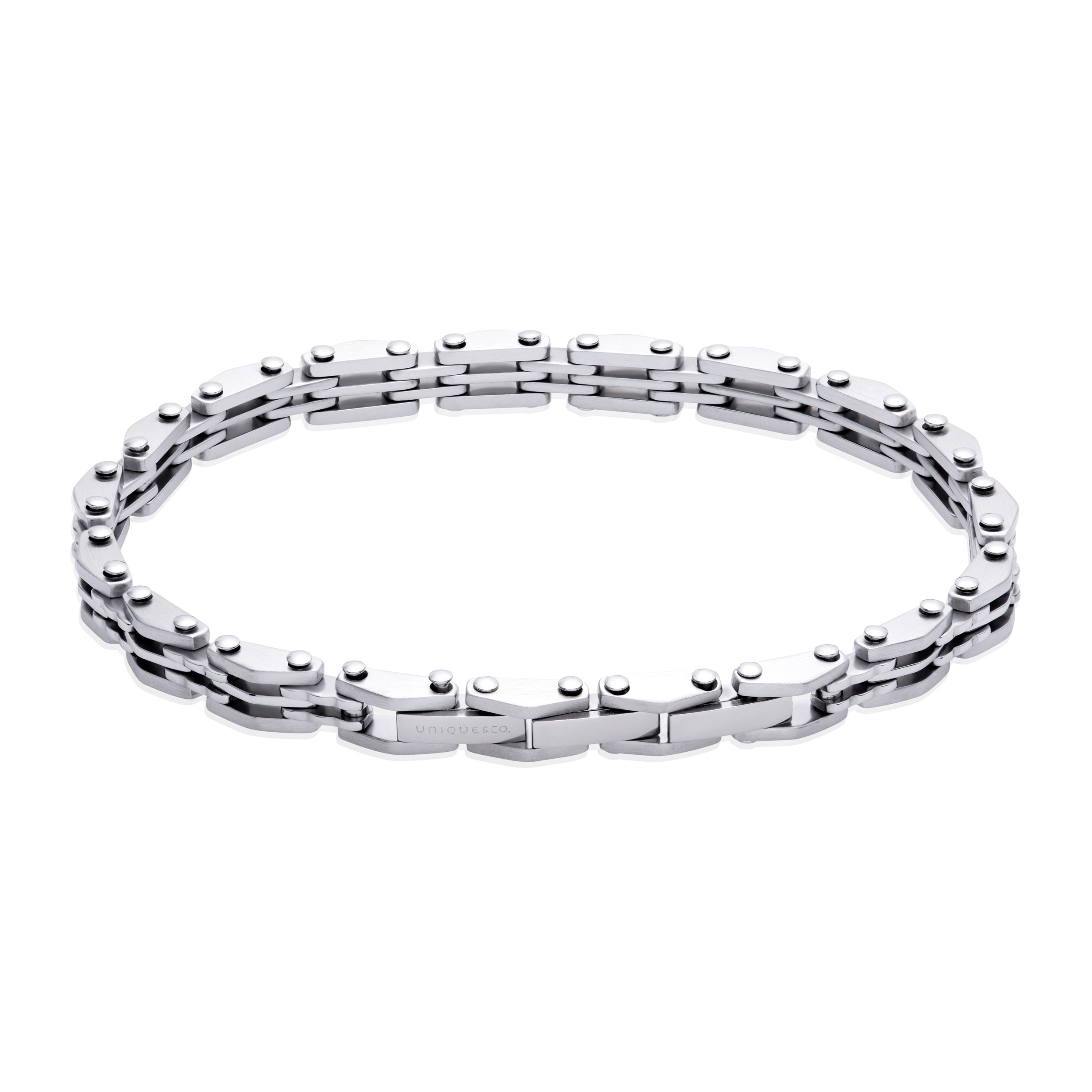Unique & Co Men's Steel Bike Chain Bracelet LAB219