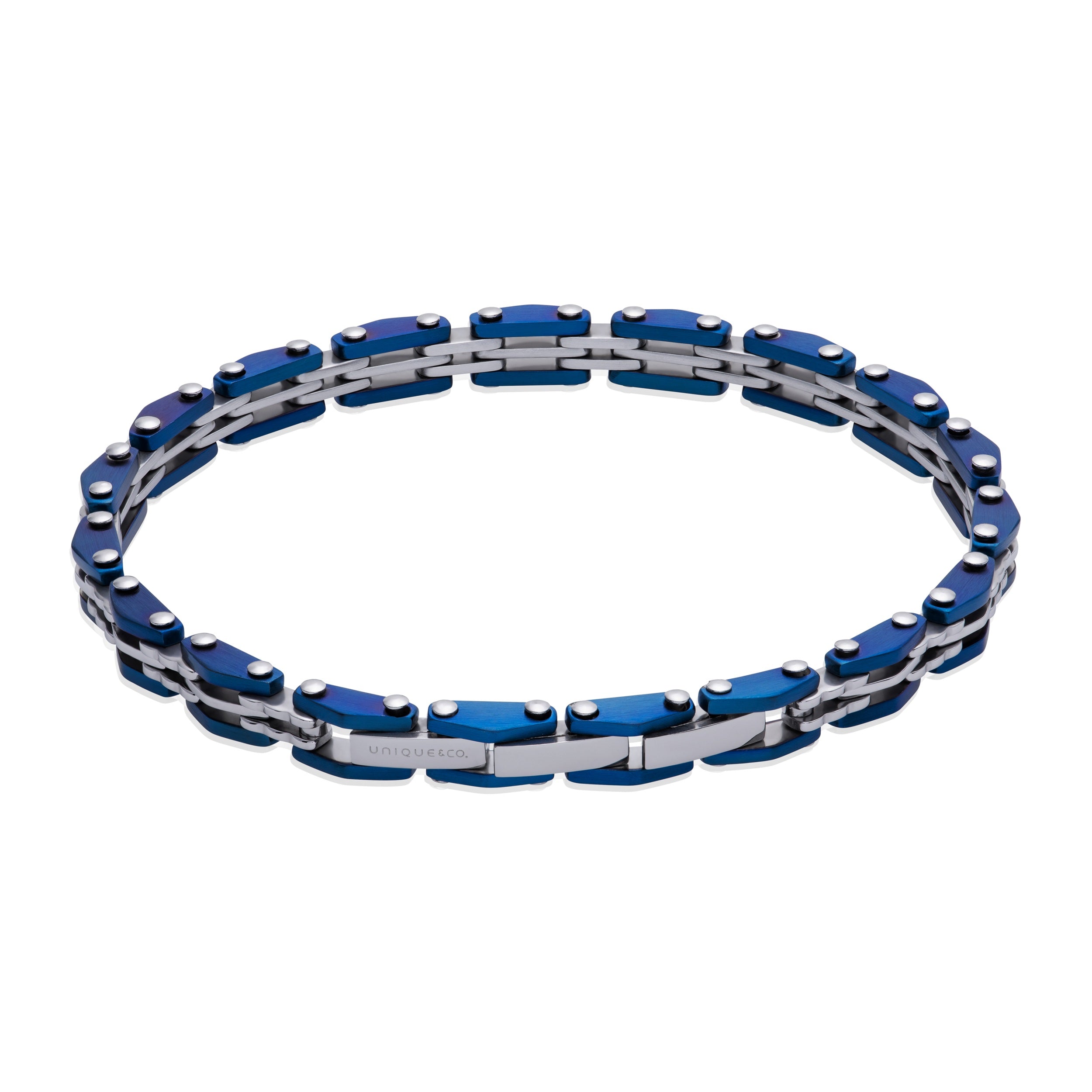 Unique & Co Men's Steel Bike Chain Bracelet LAB221