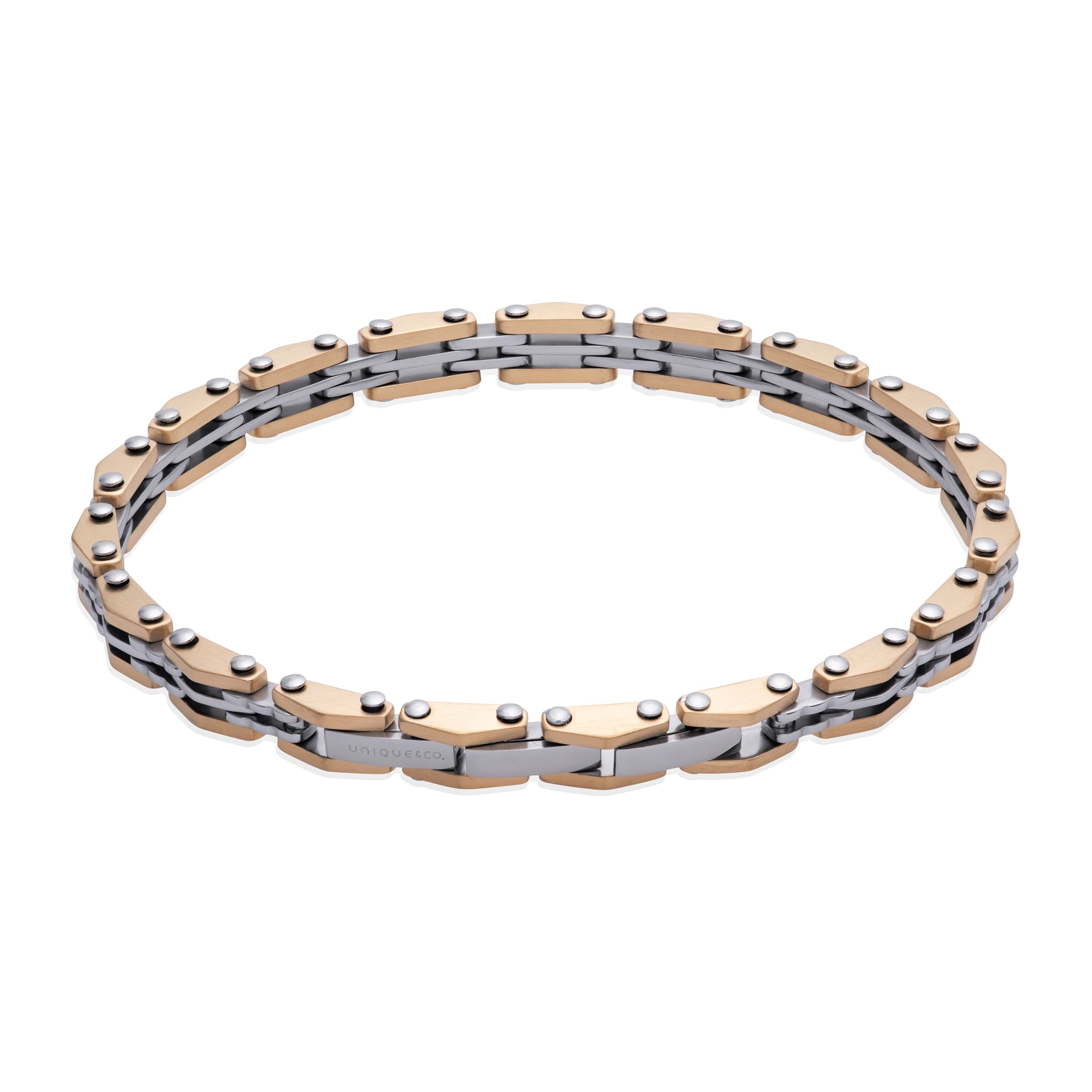 Unique & Co Men's Steel Bike Chain Bracelet LAB222