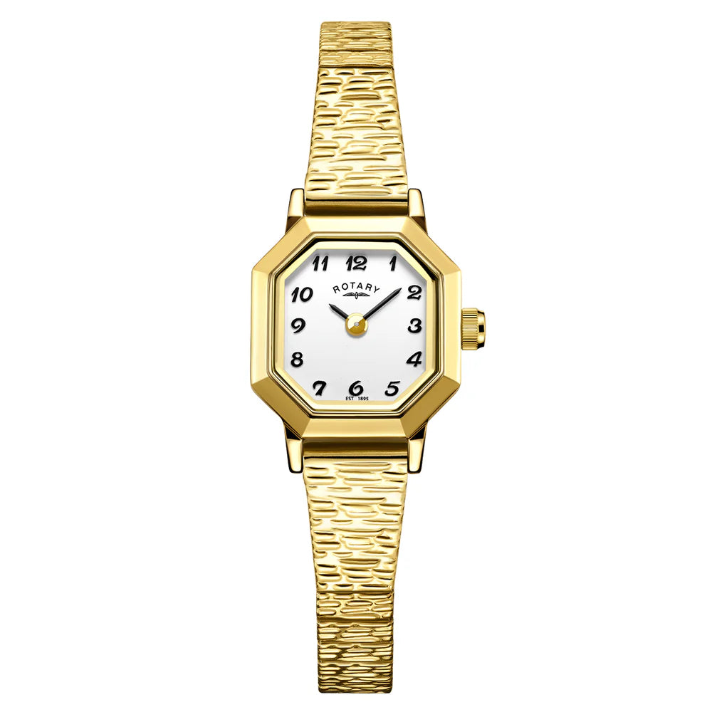 Rotary Heritage Altera Ladies Gold Tone Expansion Bracelet Watch LB00764/29