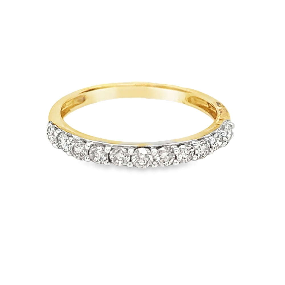 Diamond Eternity Ring 0.50ct Claw Set 9ct Gold