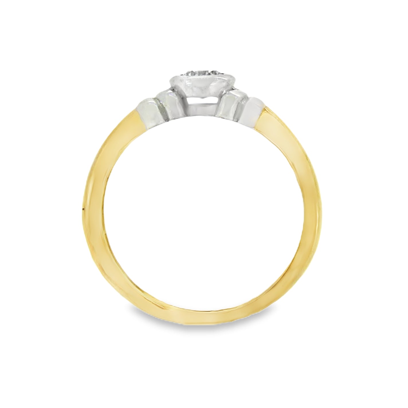 Solitaire Diamond Ring Diamond 9ct Yellow Gold profile