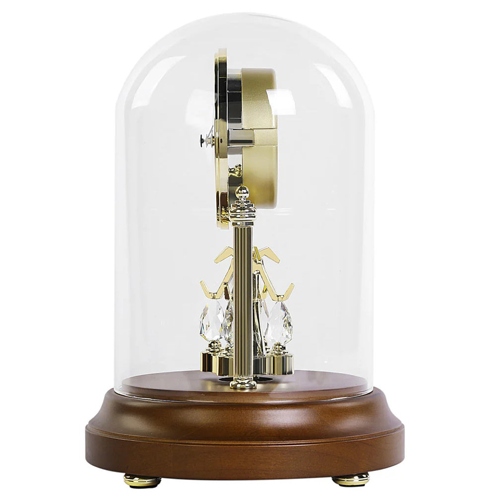 Seiko Traditional Rotating Pendulum Mantel Clock QXN236G side