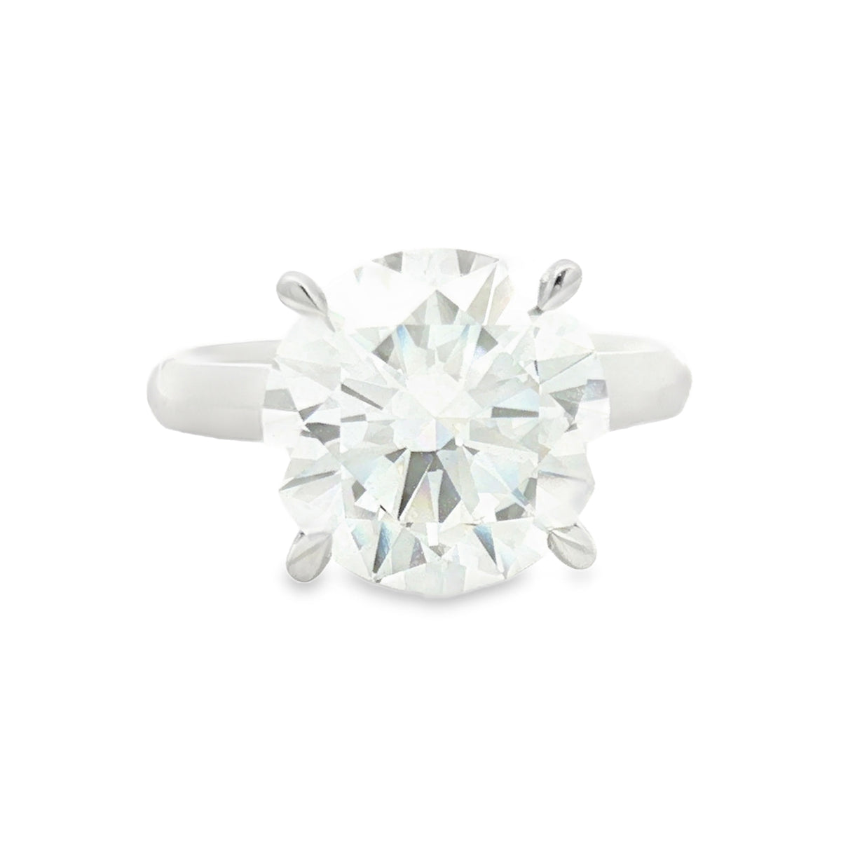 Lab Grown Diamond Brilliant Cut 5.00ct Solitaire Ring Platinum