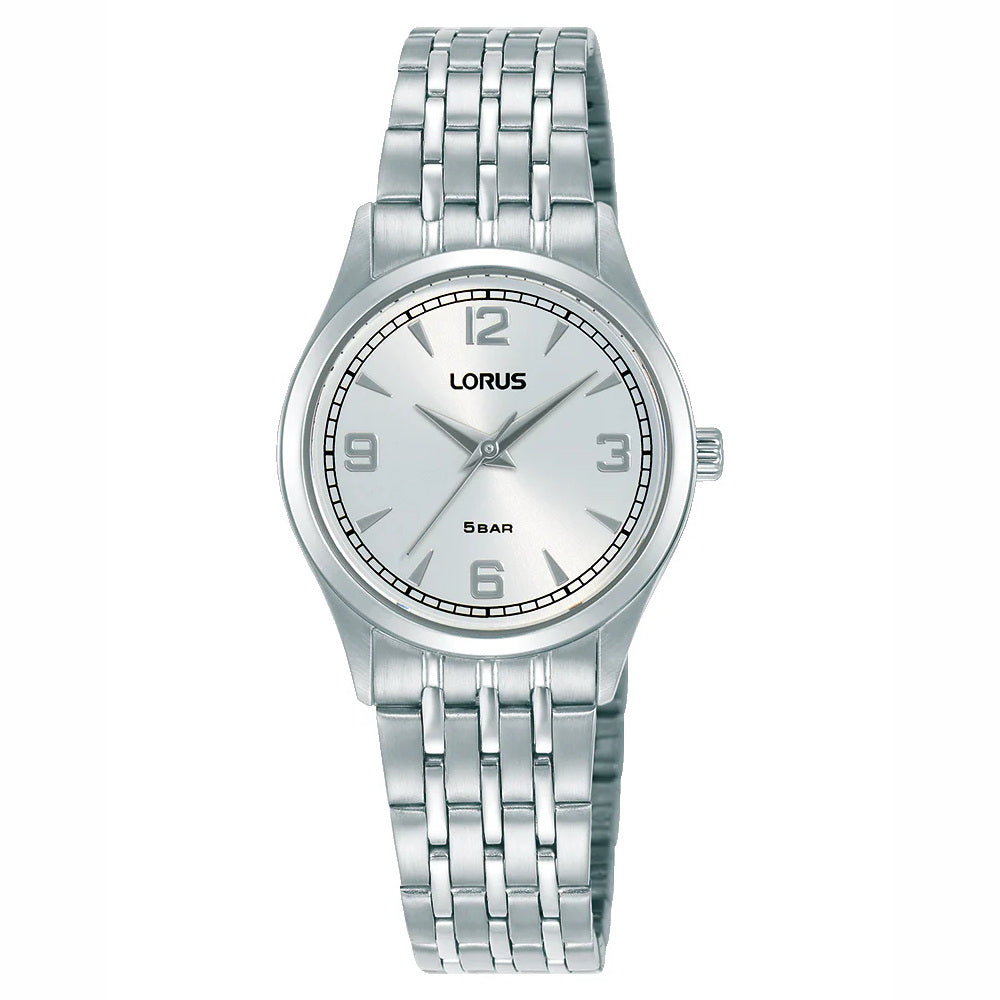 Lorus Ladies Classic Silver Tone Bracelet Watch RG205ZX9
