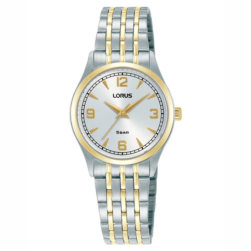 Lorus Ladies Classic Two Tone Bracelet Watch RG206ZX9