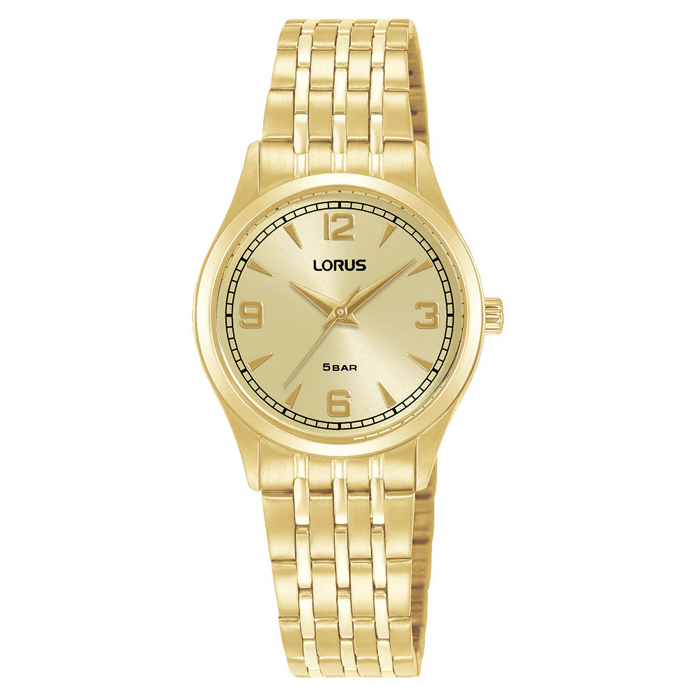Lorus Ladies Classic Gold Tone Bracelet Watch RG208ZX9