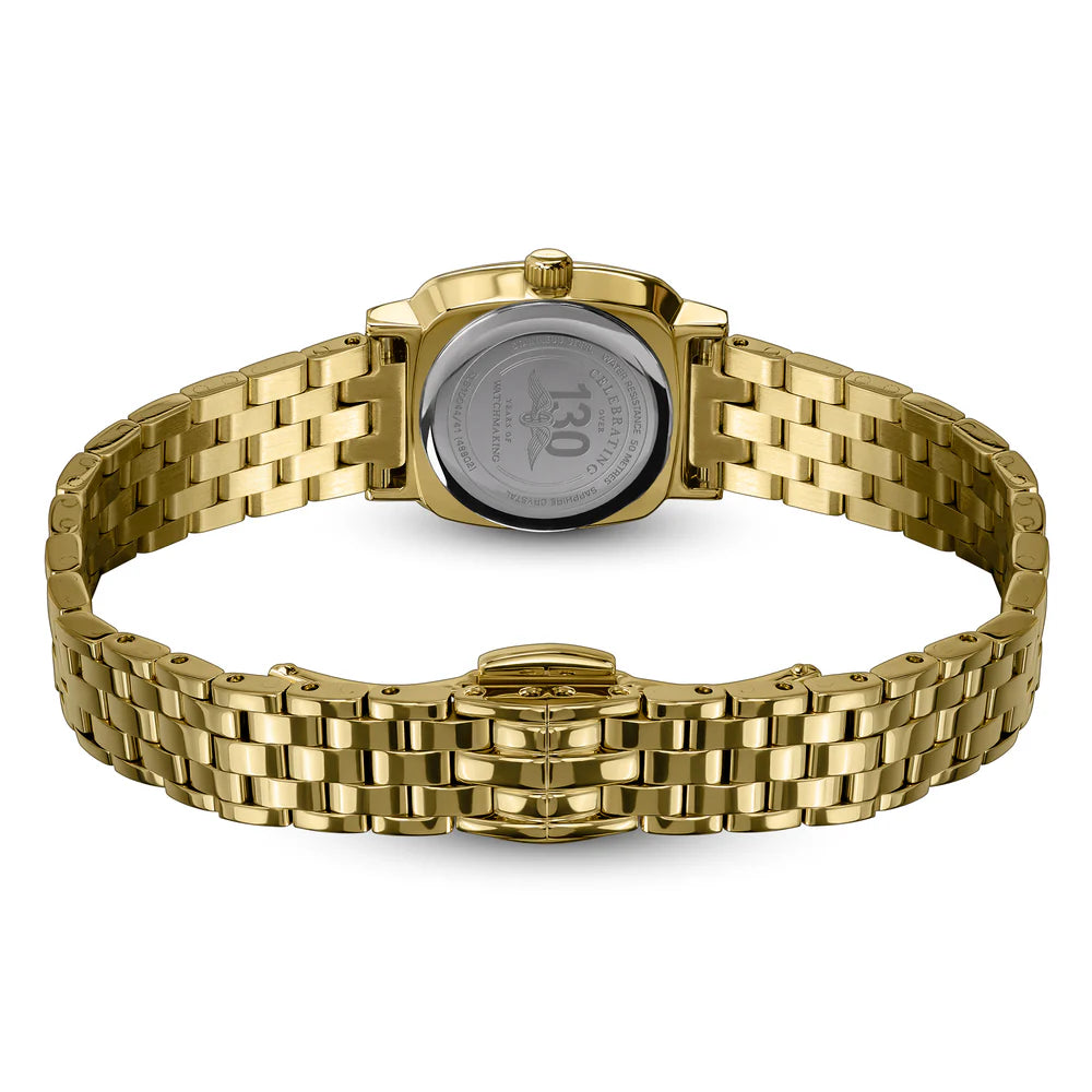 Rotary Heritage Astoria Ladies Gold Tone Bracelet Watch LRLB10044/41 case back