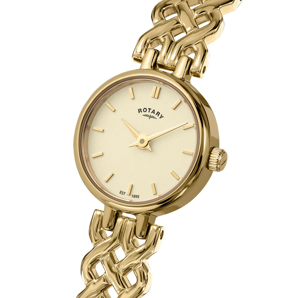 Rotary Ladies1895 Champagne Dial Bracelet Watch RLB10046/03 SIDE