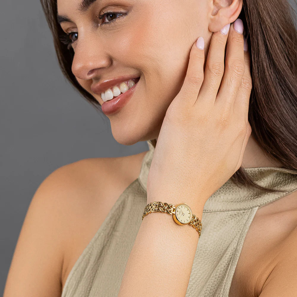 Rotary Ladies1895 Champagne Dial Bracelet Watch RLB10046/03 MODEL