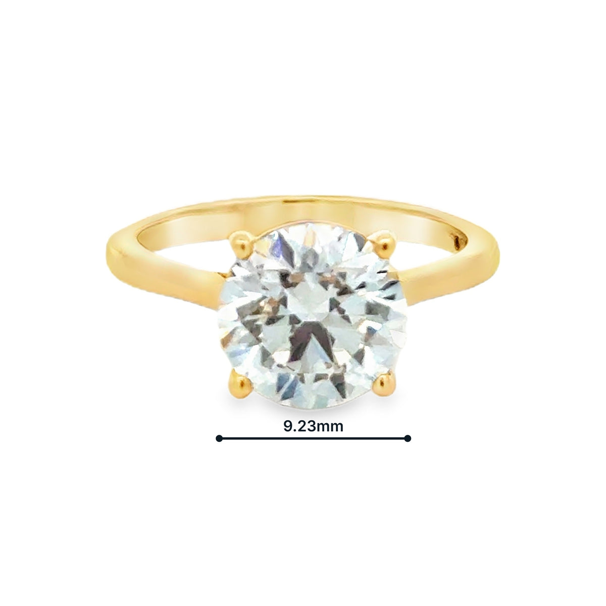 Lab Grown Diamond Brilliant Cut 3.00ct Solitaire Ring 18ct Gold