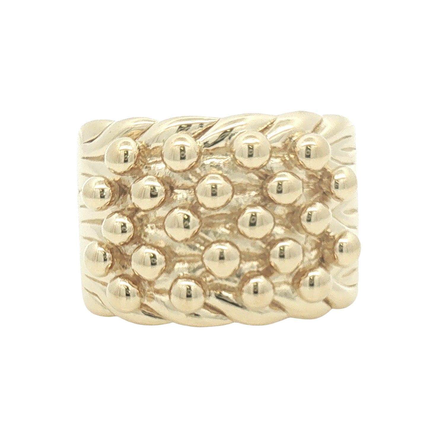 Silver Gold Plated Keeper Ring