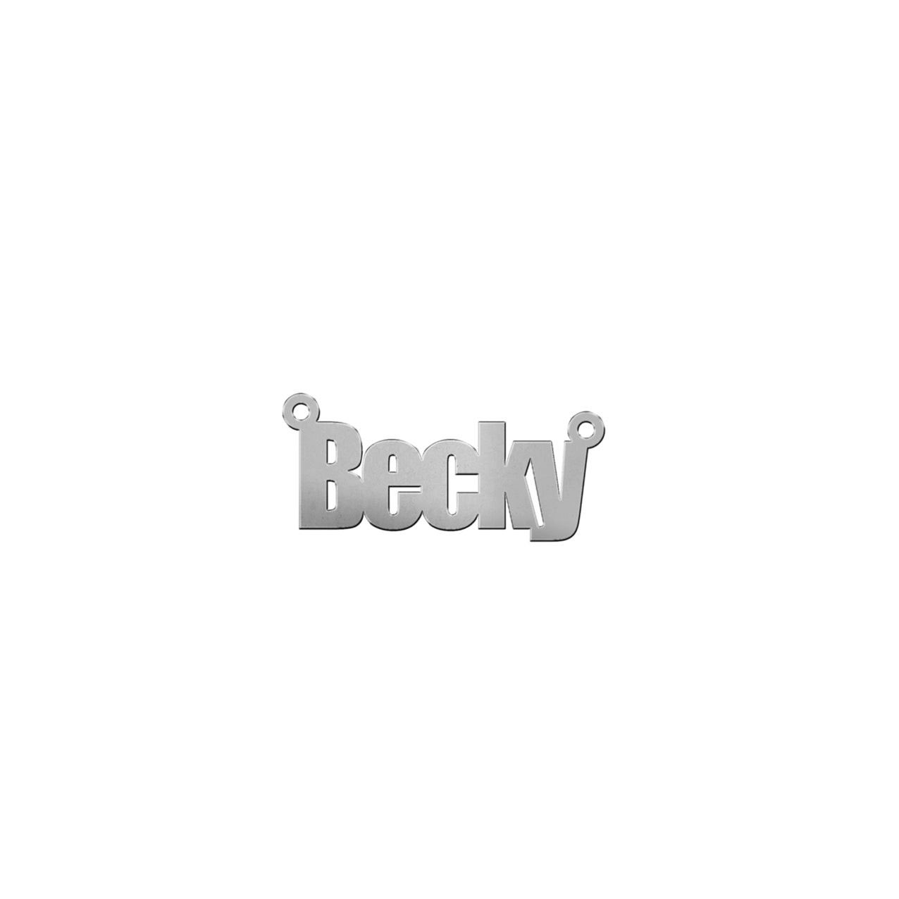 Custom Name Necklace Sterling Silver
