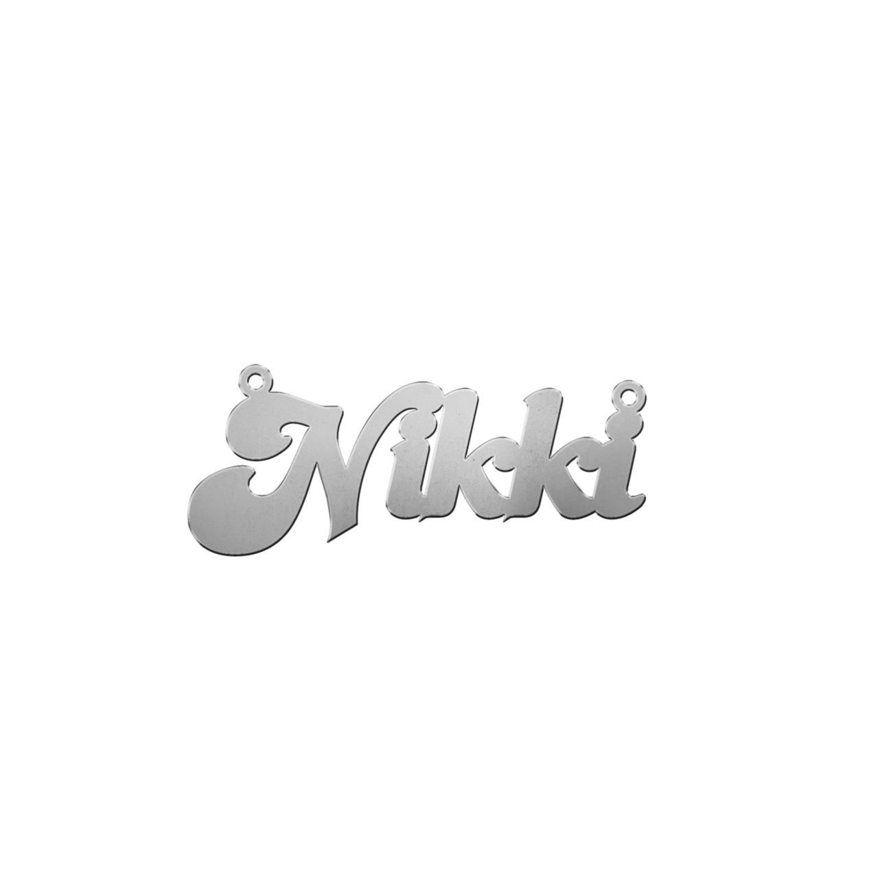 Custom Name Necklace Sterling Silver