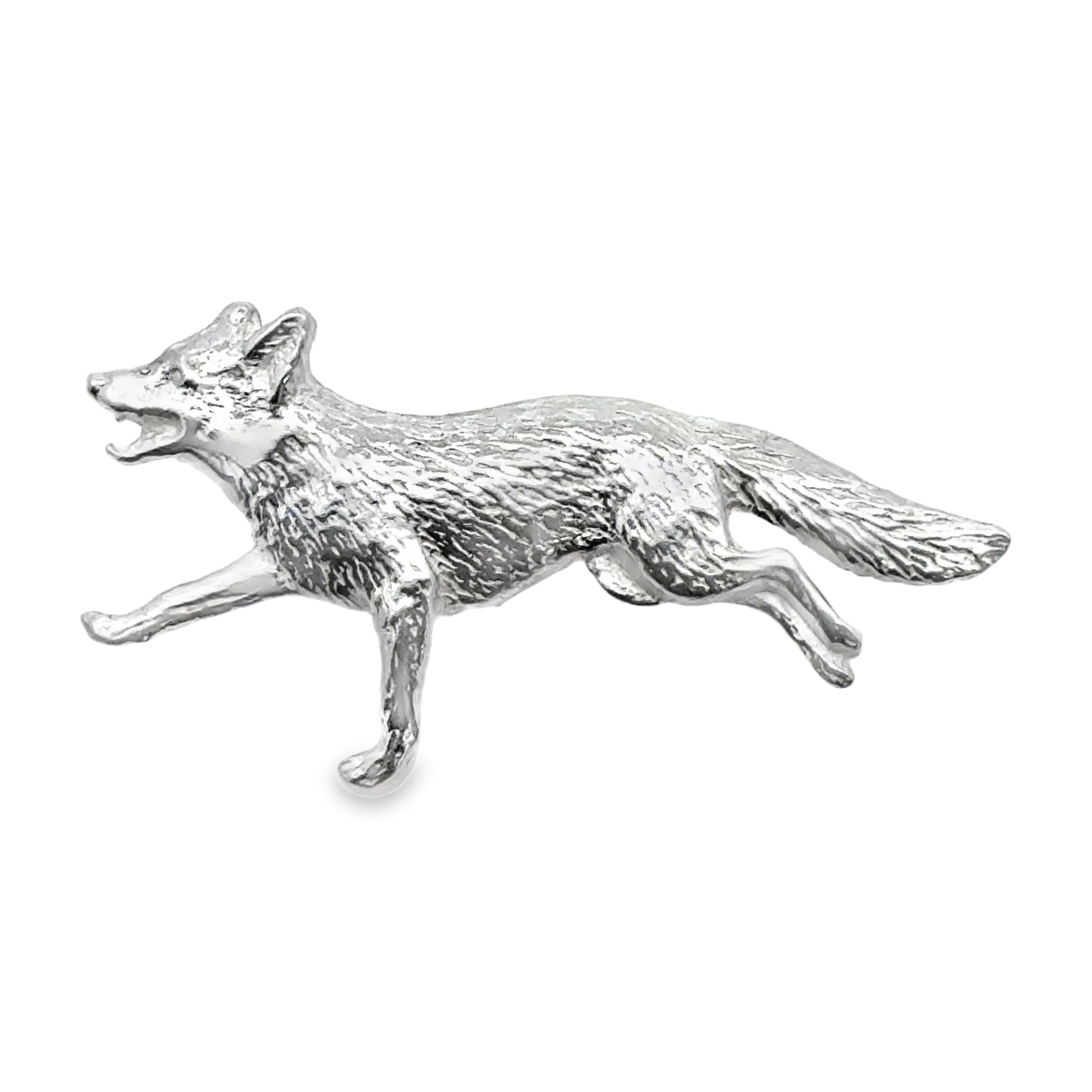 Sterling Silver Fox Brooch