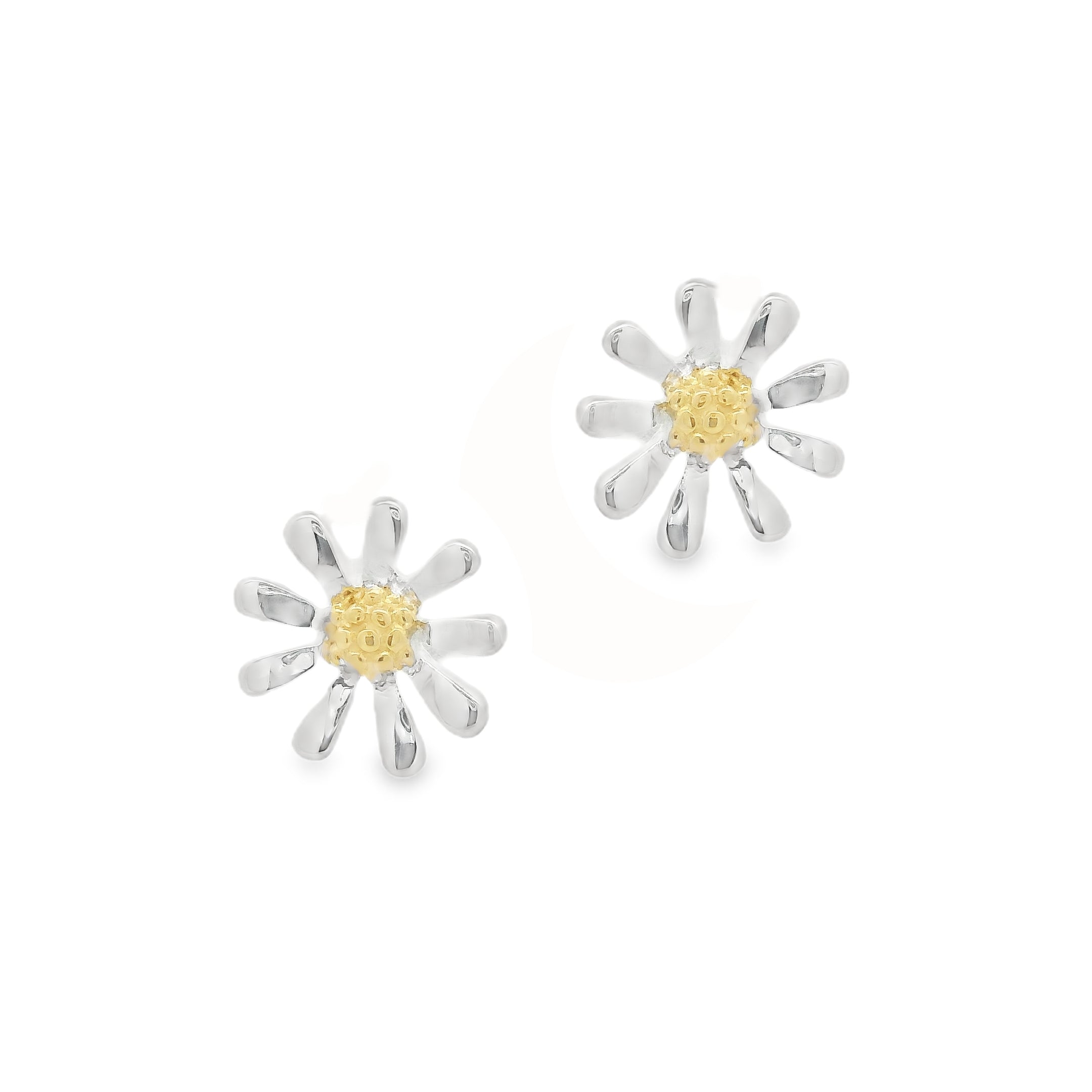 Sterling Large Daisy Stud Earrings