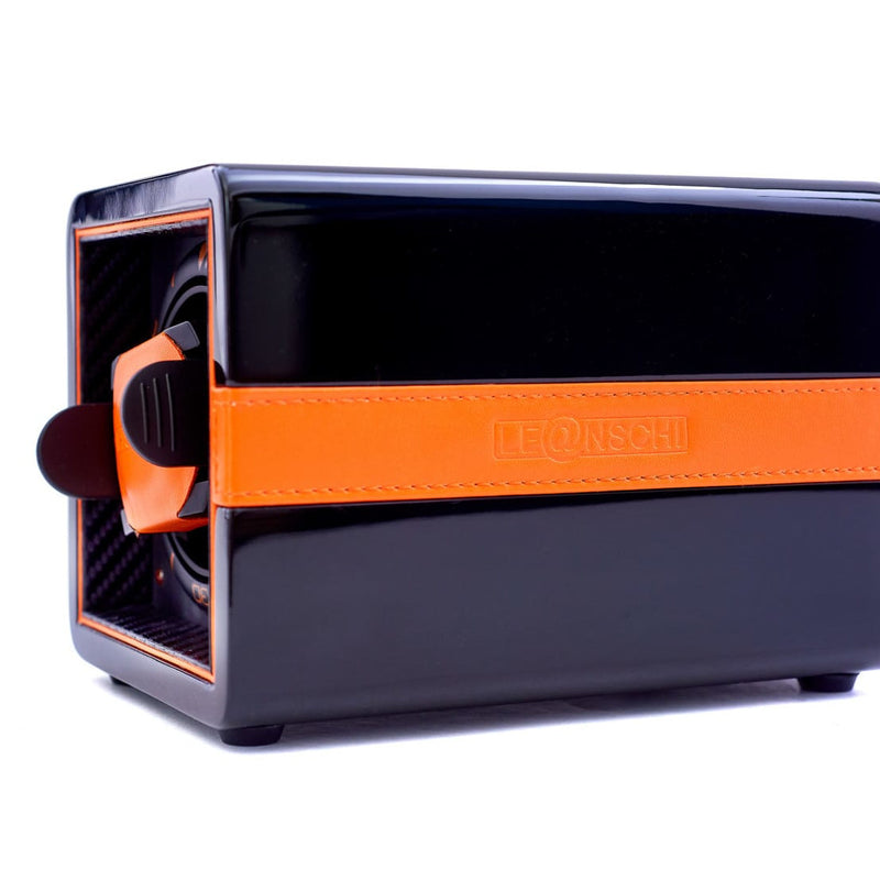 Leanschi Black & Orange Single Watch Winder