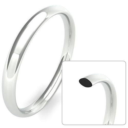 Traditional Court Men's Medium Weight Wedding Bands